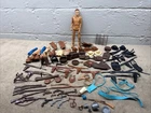 Vintage Marx Johnny West Figure & Accessories Lot! Saddles/Holsters/Weapons