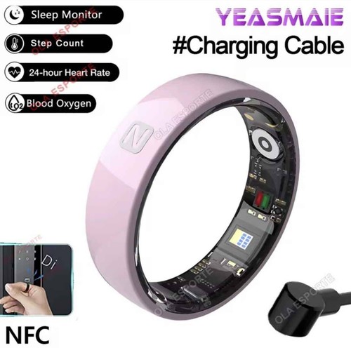 Smart Ring✅ Neu ✅ NFC Rosa Größe 7 Multifunktions 5 NATM Wasserdicht Keramik DE - Zdjęcie 4 z 24