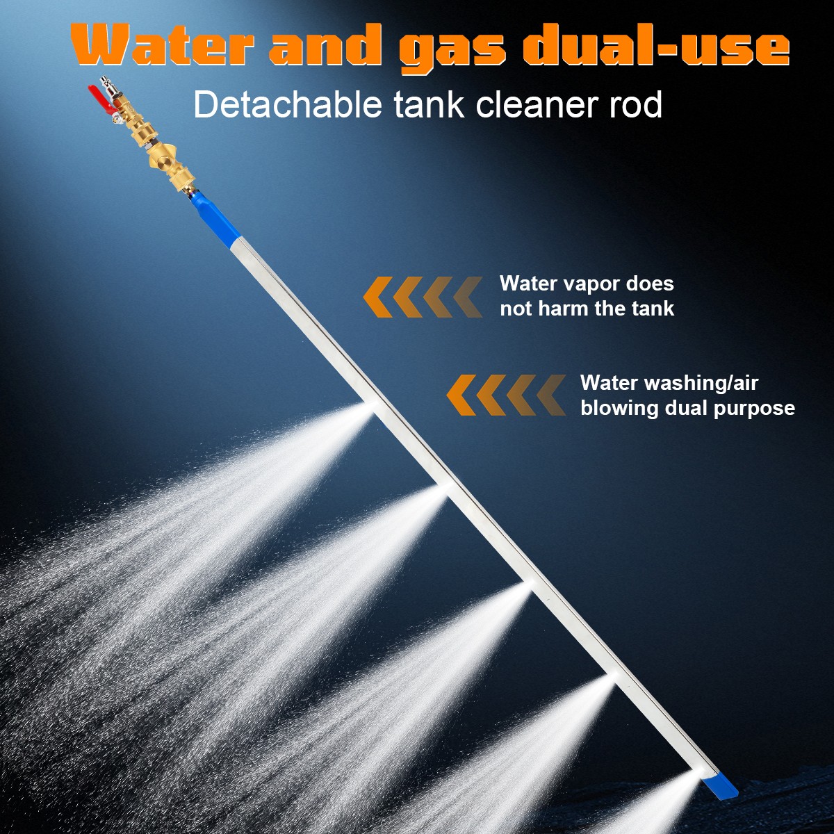 39''Portable Radiator Cleaning Wand,4500 PSI Radiator Flush and Cleaner Tool,Qui