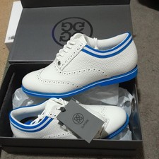 G/FORE Golf Camo Brogue Gallivanter Shoes Womens Size 8 Snow/Racer New 