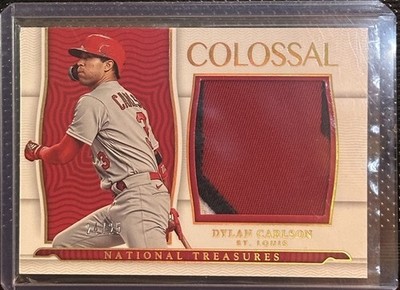 2022 Panini National Treasures Colossal Dylan Carlson SSP 24/25  Rare, Jersey