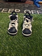 Nike Air Jordan Retro 6 Shoes Sneakers TD Olympic White Navy Toddler Size 6C