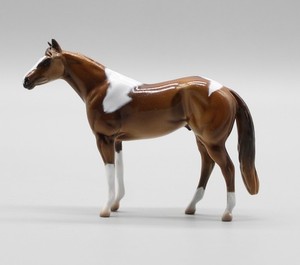 2005 Peter Stone TSC SR Glossy Brown Pinto Chips QH Stock Horse