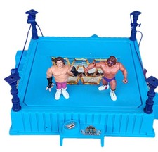 Vintage WWF Hasbro Wrestling Ring Lot Macho Man Figures 1989 WWE