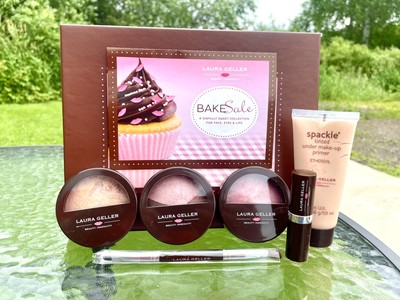 Laura Geller BakeSale Six Piece Collection- Foundation Blush Eye Shadow Lipstick