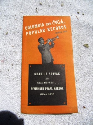 March 1942 OKeH and VOCALION Popular Records Supplement Charlie Spivak CATALOG