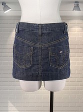 Mini Jupe Miss Sixty En Jean Bleu Foncé – Taille XS / EU 34, Neuve Sans étiquette