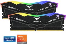 T-Force Delta RGB 16GB 2 x 8GB PC RAM DDR5 6000 CL38 Memory  BLACK VERSION