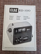 ELAC RD - 100 Digital Uhrenradio Wecker Bedienungsanleitung Anleitung