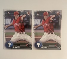 (2) Kevin Gowdy 2016 Bowman Draft 1st RC Baseball Cards