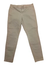 a.n.a. Khaki Jeans  Women’s High Rise Fitted Hip Thigh Straight Leg Jeggings 12