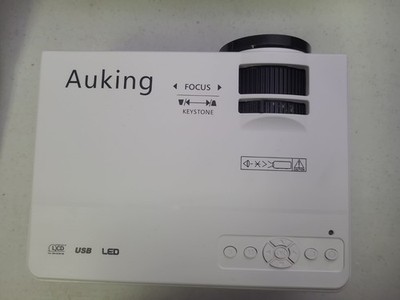 AuKing LED Mini Movie Projector Multimedia Home Theater 1080p Resolution USB