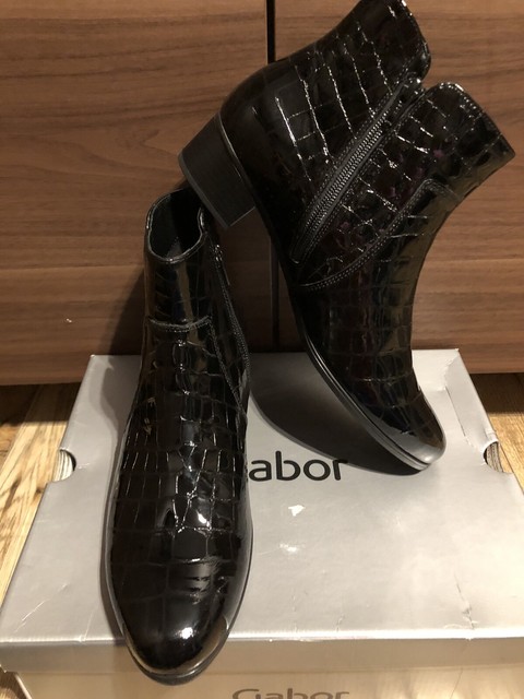 gabor delaware crocodile ankle boots