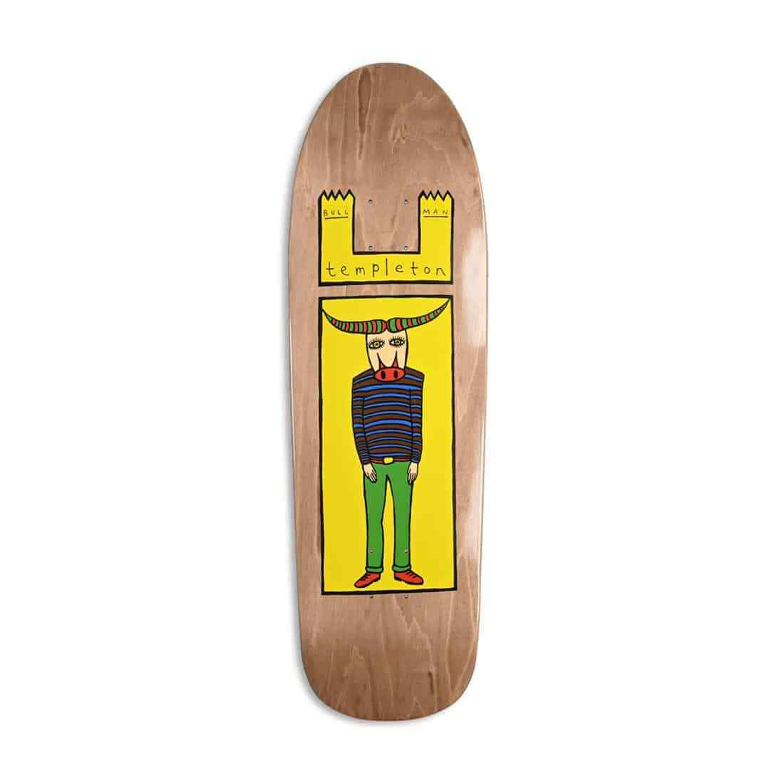New Deal Templeton Bullman 9.35"" Reissue Skateboard Deck - Brown