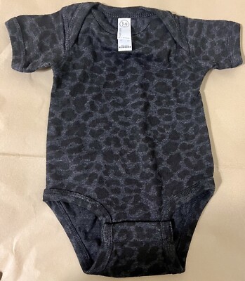 Rabbit Skins Leopard Infant Fine Jersey Newborn Bodysuit 4424 Blanks
