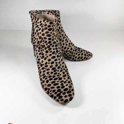 Cavallini Damen Stiefeletten braun Leopardenmuster Blockabsatz Reißverschluss Stiefel Größe 9US/40EUR - Bild 8 von 9