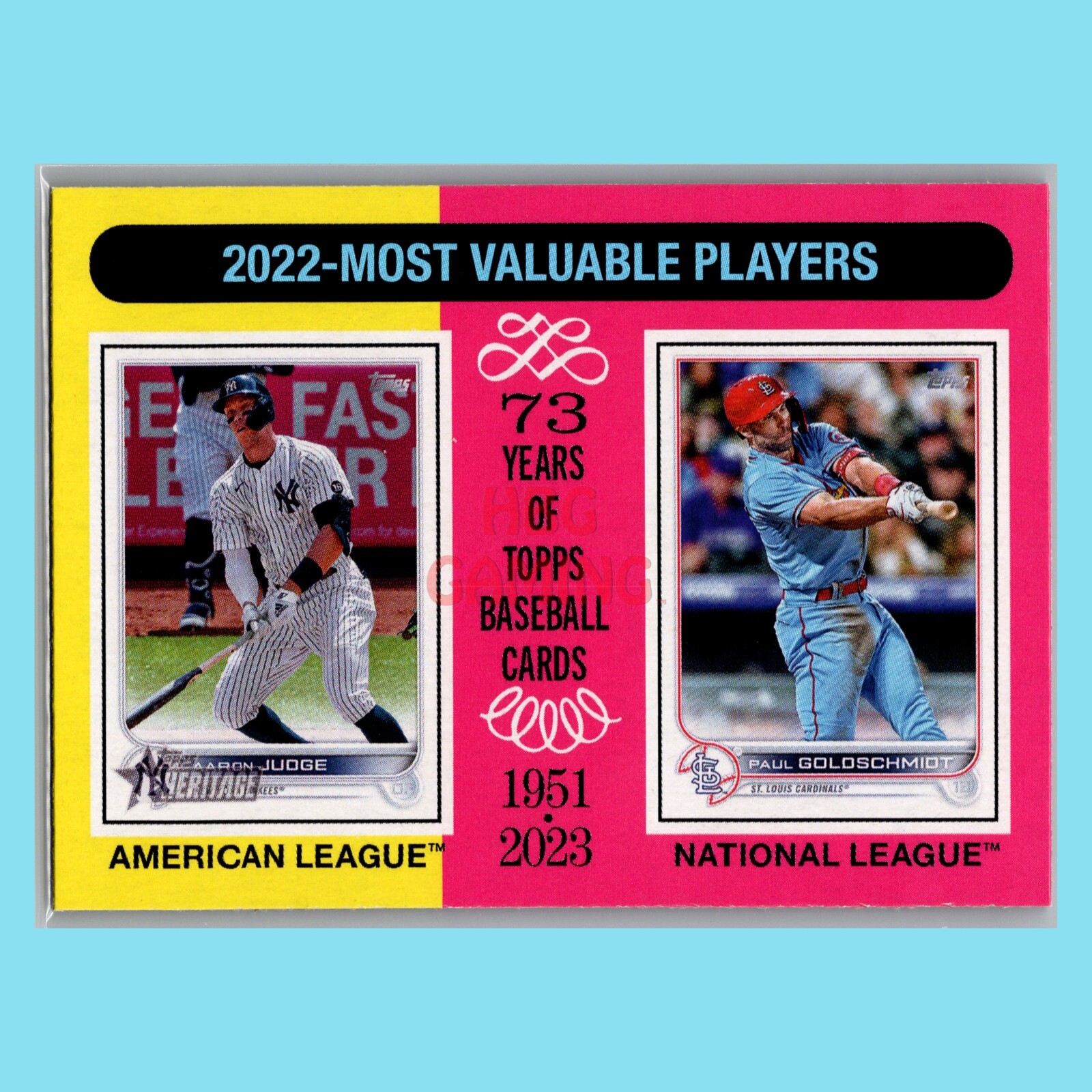 Baseball Card | #212 Aaron Judge Paul Goldschmidt MVP | 2024 Topps Heritage-image