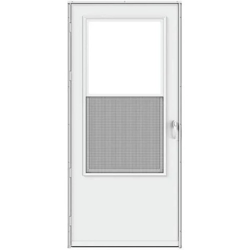 Larson Life-Core Composite Surface Single-Vent Storm Door, 32" X 80", White