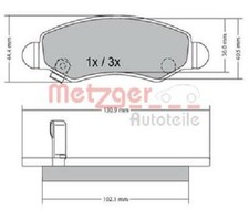 Plaquette de frein Subaru G3X JUSTY