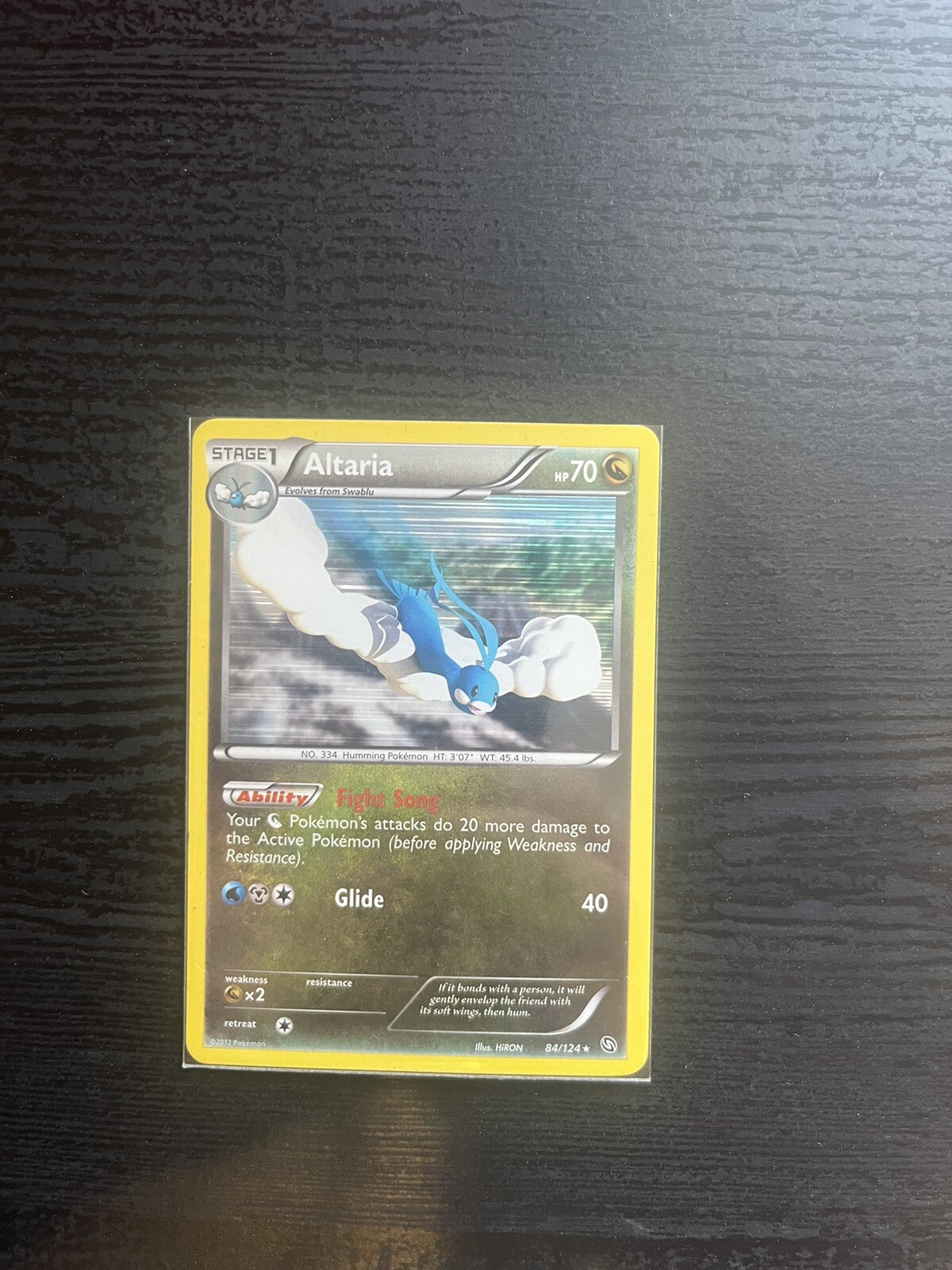Altaria 84/124 Dragons Exalted Holo Pokemon Card Near Mint NM
