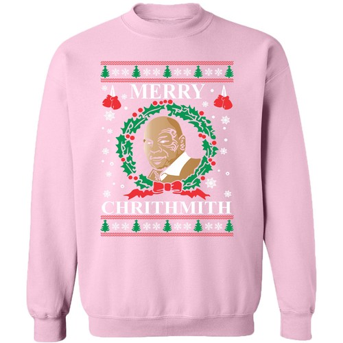 TYSON MERRY CHRITHMITH UNISEX CREWNECK Xmas Sweatshirt Ugly Christmas Sweater - Picture 6 of 13