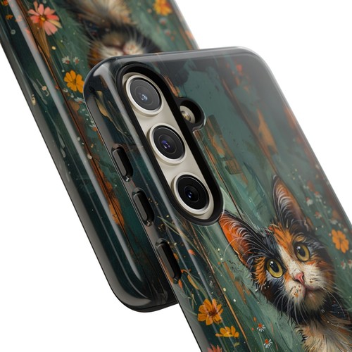 For iPhone | Samsung Galaxy | Pixel Phone Case - Calico Cat Flowers Pastel - 第 160/256 張圖片