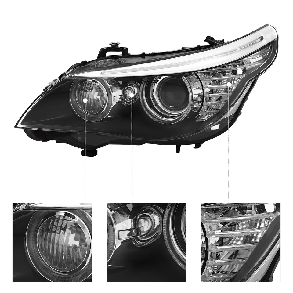 For 2008-2010 BMW 528i 535i 550i Xenon/HID Headlights w/AFS Left/Right Opt - Image 2 of 4