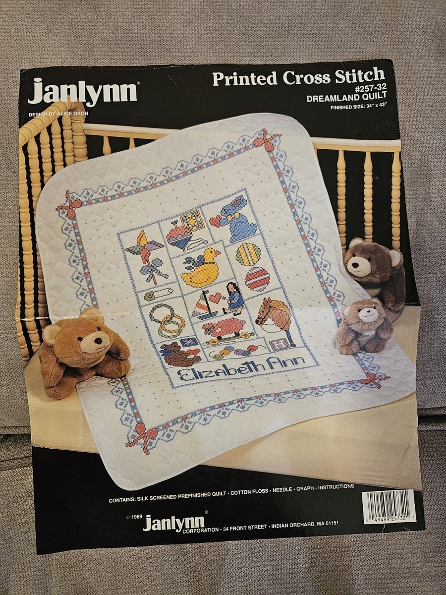 Baby Cross Stitch Quilts Tobin Stamped Quilt Cross Stitch Kit