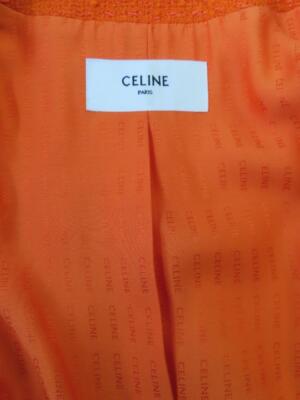 Celine★素敵!Spritz Orange Tweed Chasseur Blazer NWT Celine Spritz Orange Tweed Chasseur Blazer/Jacket F 38