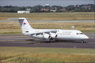 Dia D-AHOI British Aerospace BAe 146-300 Eurowings Flugzeug 35mm unger. O183-8-3