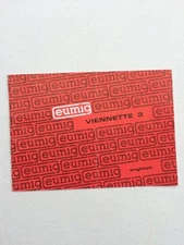 Original Instructions booklet film movie camera EUMIG Viennette 3