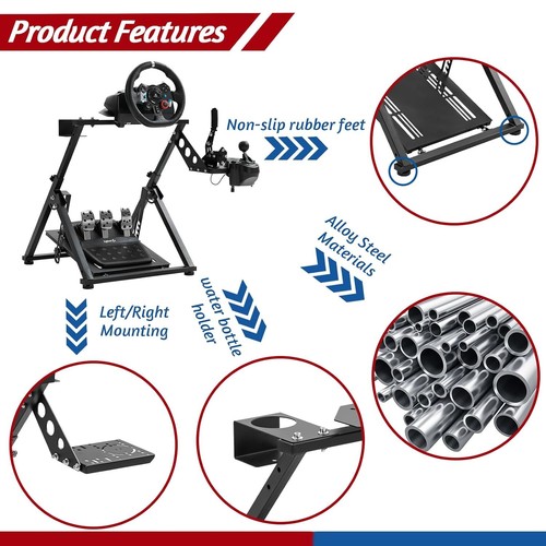Soporte de volante Minneer Racing apto para Logitech G29 G920 G923 Thrustmaster T248 - Imagen 25 de 41