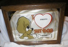 I LOVE MY DOG MIRROR PICTURE FRAME SOLD AS IS