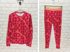 Kari Traa Hiking Travel Base Layer  Fitness Running Top Legging Size M