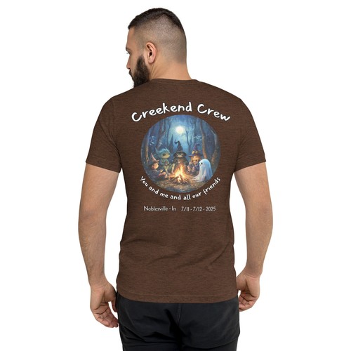 Ghosts and Aliens Back Print Tee – DMB Men’s Triblend Shirt | Creekend - Picture 4 of 25