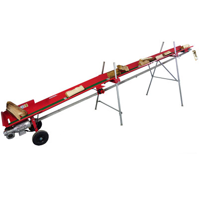 FÖRDERBAND 5m elektrisch 230V Transportband Gurtförderer Brennholz Fließband NEU