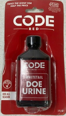 Code Red Premium Blend Whitetail Doe Urine. 2 oz. Use all Season!