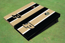 Purdue University Alternating Long Stripe Cornhole Boards