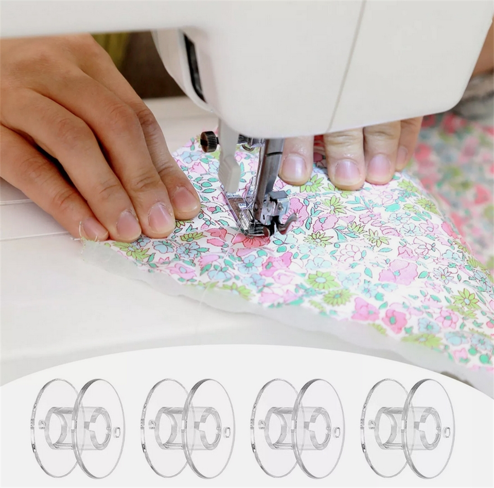 20Pcs Clear Sewing Machine Bobbins Spools Empty Bobbins Spools US eBay