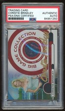 CHRISTIE BRINKLEY 2005-06 TOPPS BIG GAME #BG-CB "WORN JEANS" Autograph 51/99 PSA