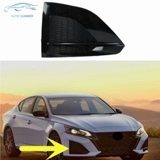 Black Bezel Fog Lights Driving Lamps Covers For 2023 Nissan Altima Right Side