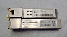 2 Cisco GLC-T 1000BASE-T Gigabit RJ-45 SFP Transceiver GBIC 30-1410-02