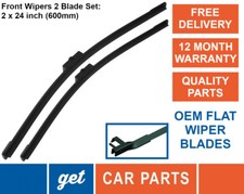 Front Wiper Blades (24" x 2) for Mercedes-Benz C-Class from 2008-2016 Exact Fit