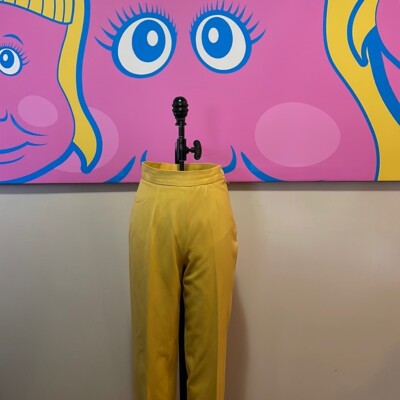 Moschino Cheap Chic Yellow Crop Pants