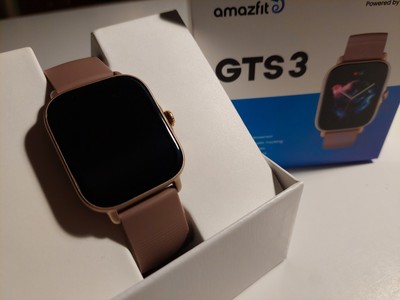 Top Zustand: Amazfit GTS 3 Smartwatch Rosegold Terra, GPS Sportuhr, Tracker