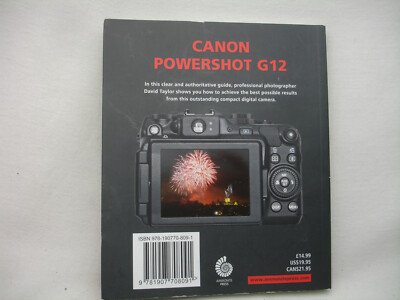 【値下げ】Canon Powershot G12 箱、説明書あり Canon Powershot G12 Expanded Guide Book by David Taylor | eBay