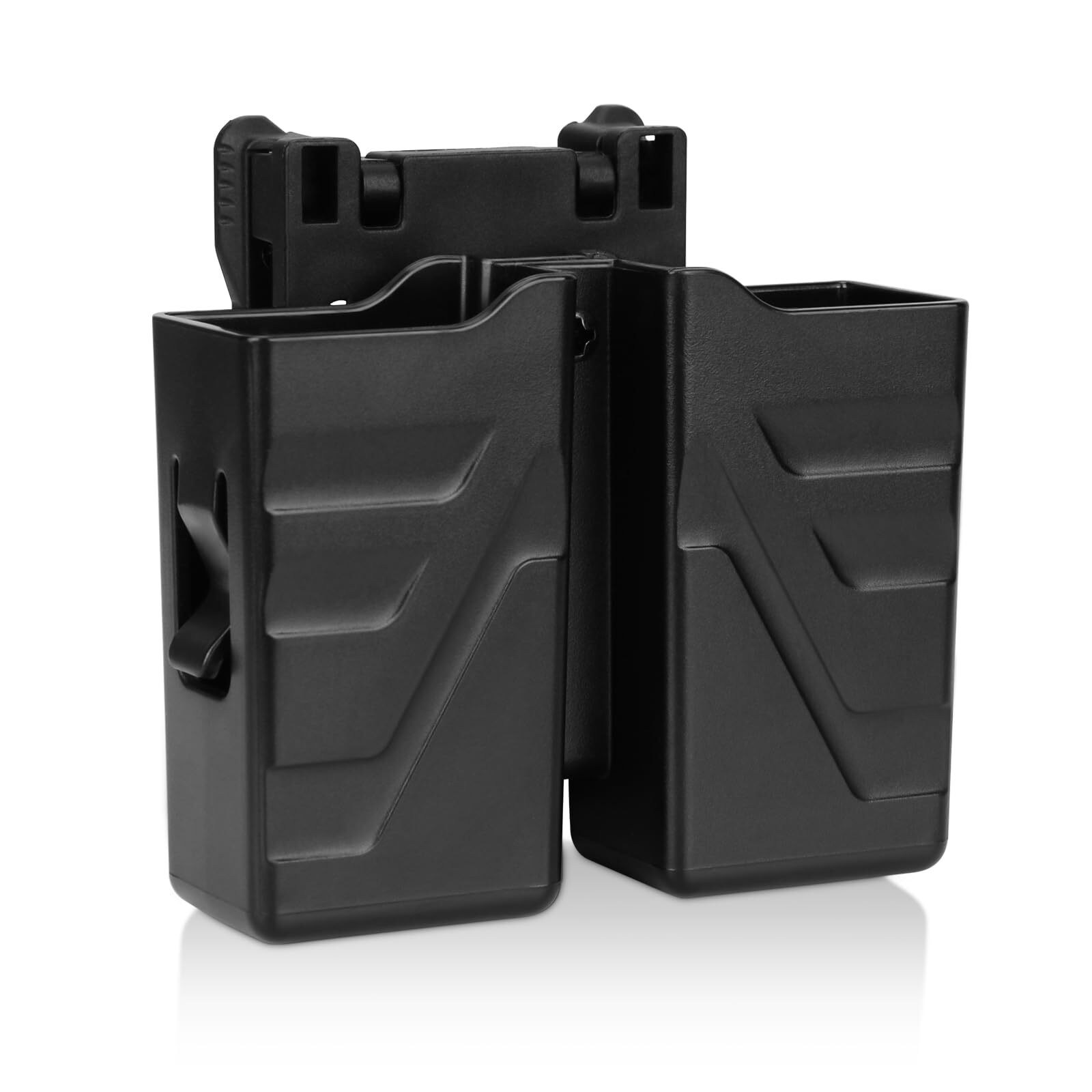 Double Magazine Holster, Universal Magazine Holder fits 9mm/.40 Dual Stack Ma...-image