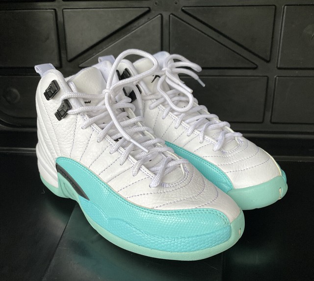 Jordan 12 Retro GS BG Light Aqua 510815 100 Used Kids Size 5Y Nike Air 6.5 WMNS | eBay