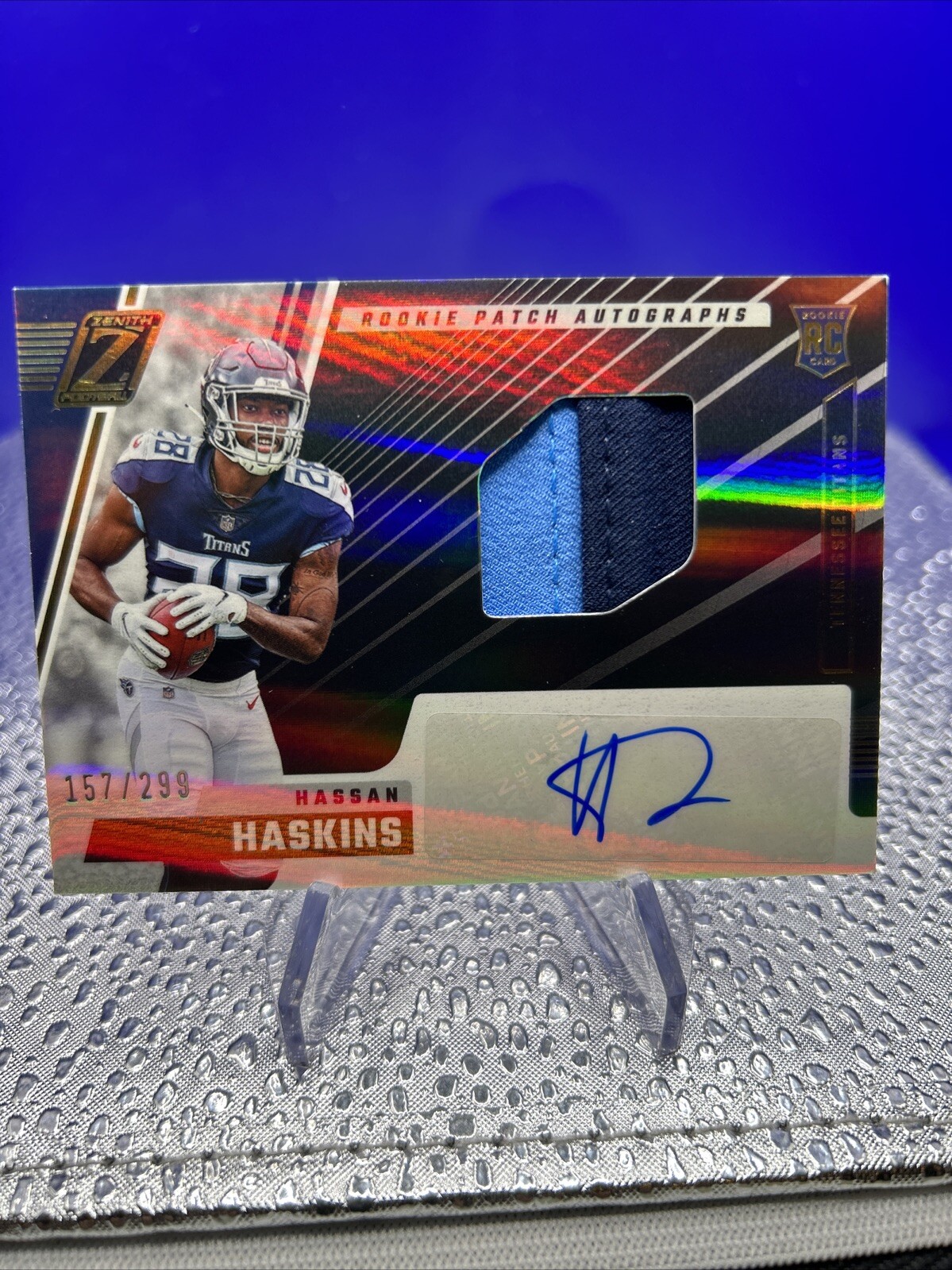 2022 Panini Zenith - Rookie Patch Autograph #242 Hassan Haskins /299 (AU,...