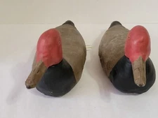 Vintage Midwest of Cannon Falls Painted Canvas Cloth Duck Decoy - Lot of 2